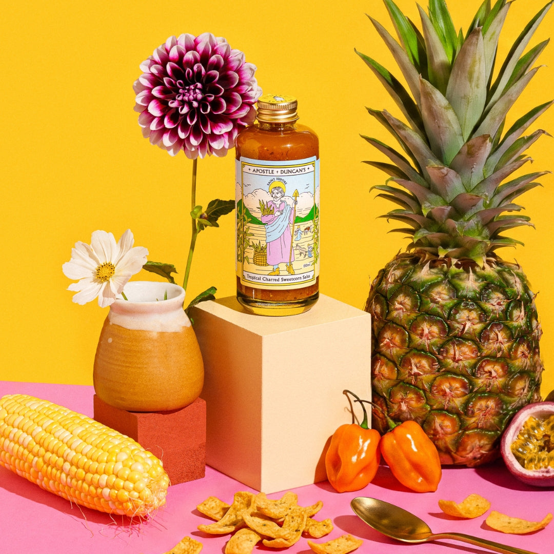 Saint Isidore Tropical Charred Sweetcorn Salsa