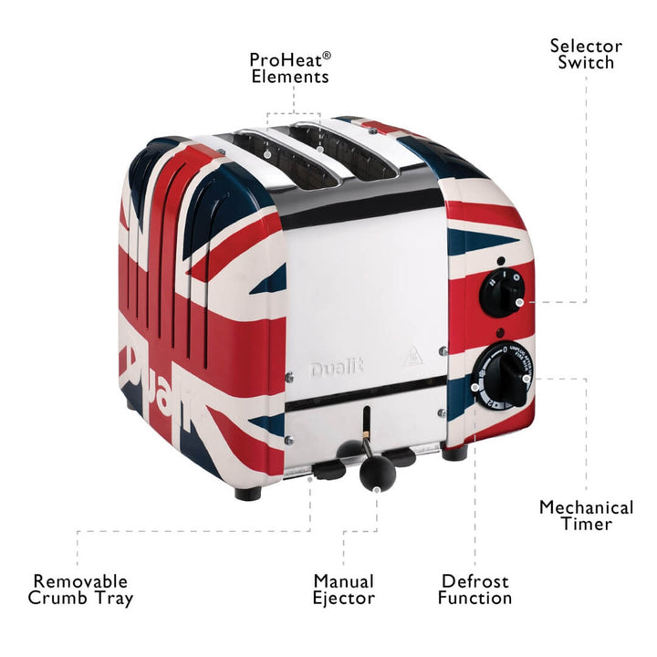 Dualit Classic Toaster 2 Slice Union Jack