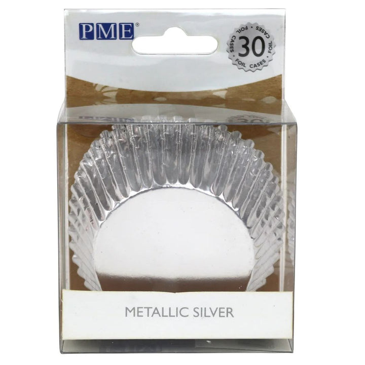 PME Silver Metallic Foil Cupcake Cases 30pk