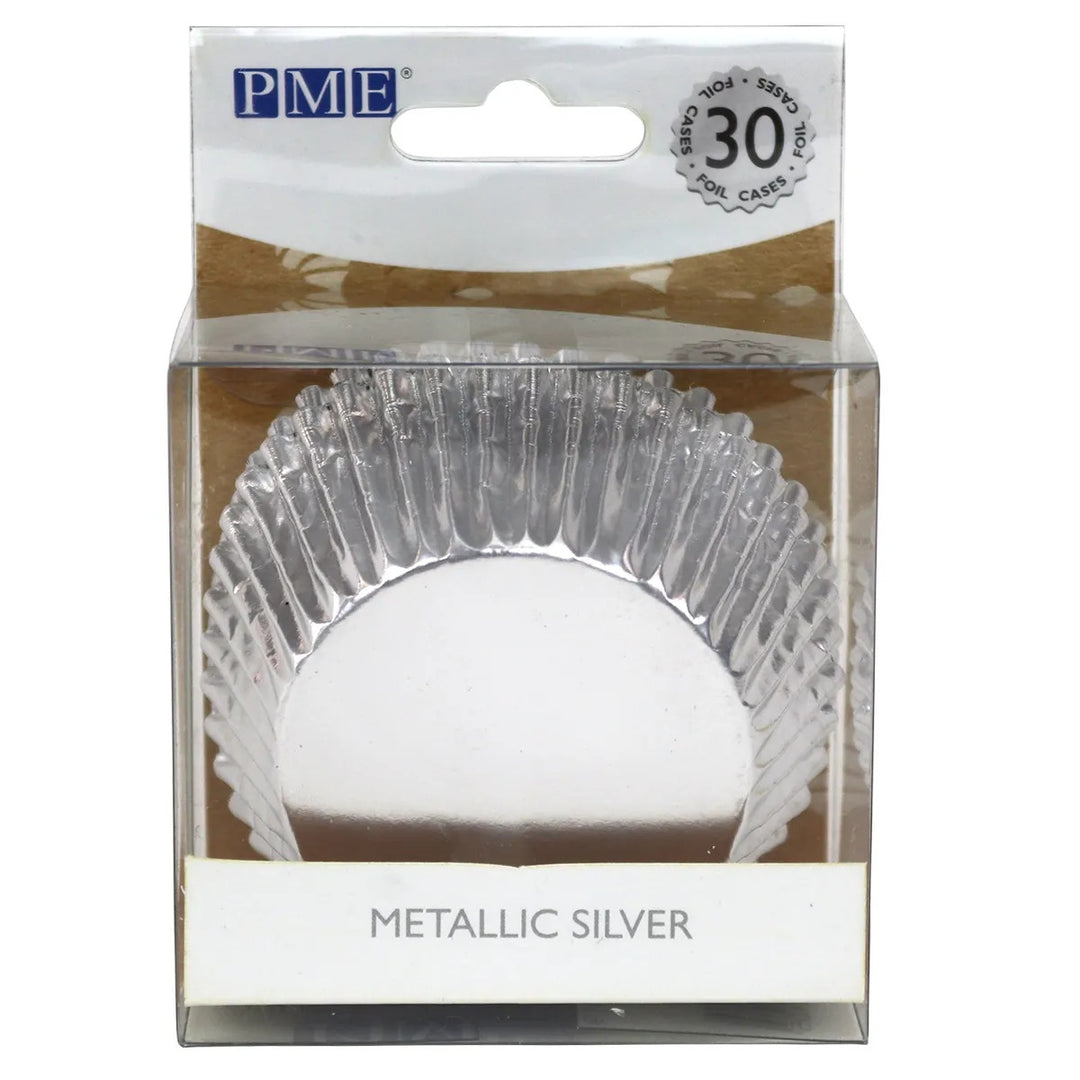 PME Silver Metallic Foil Cupcake Cases 30pk