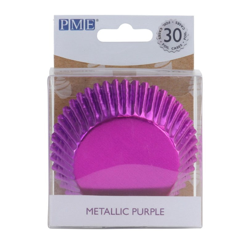 PME Purple Metallic Foil Cupcake Cases 30pk
