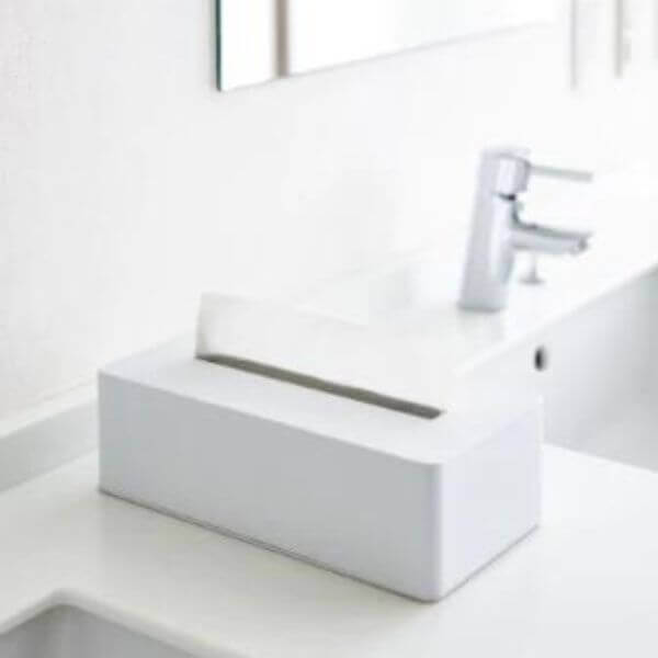 Yamazaki Tower Tissue Box Case White