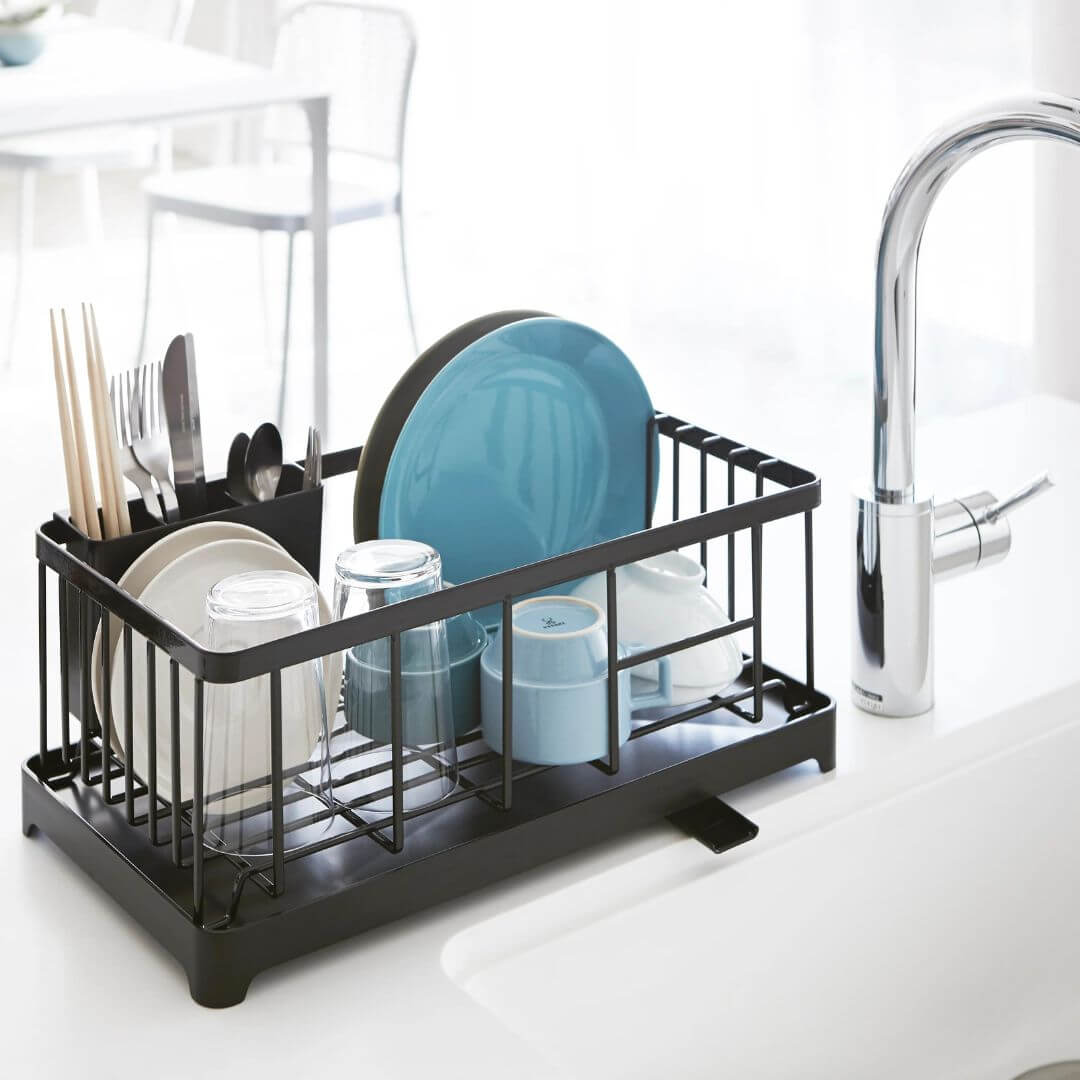 Yamazaki Tower Sink Drainer Wire Basket Black