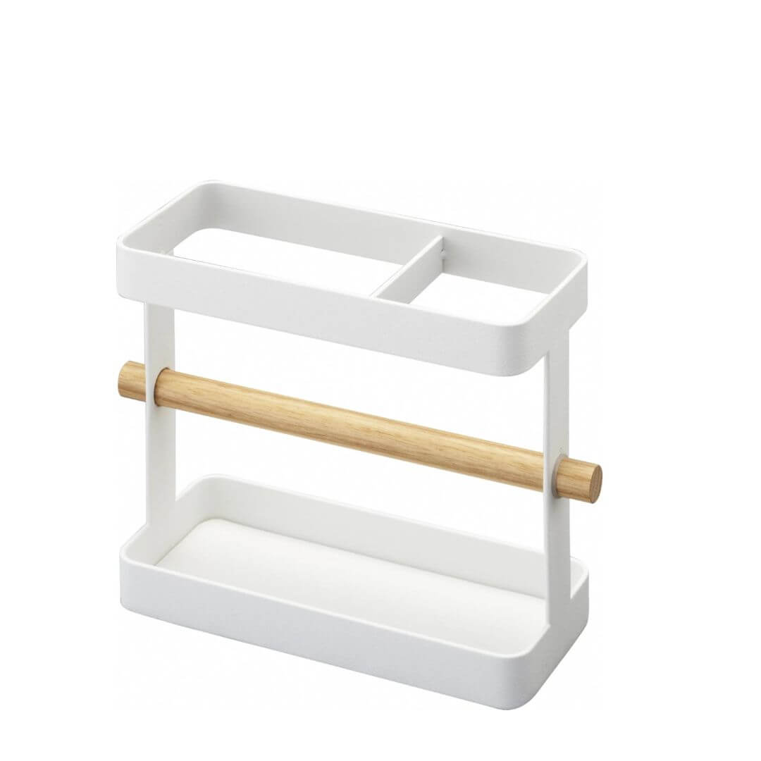 Yamazaki Tosca Kitchen Tool Stand Wide White