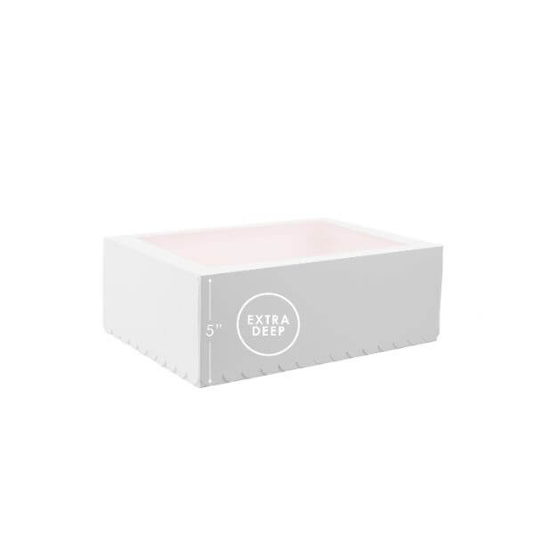 Papyrus Scalloped Tall Cupcake Box 12 White