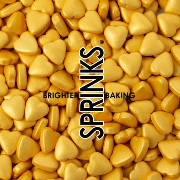 Sprinks Sprinkle Mix Gold Hearts 85g