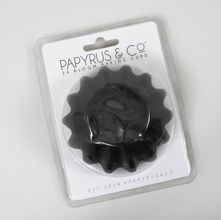 Papyrus Black Bloom Baking Cups 24pk