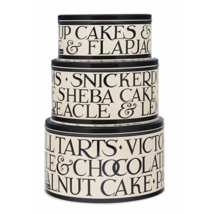 Emma Bridgewater Black Toast & Marmalade Round Cake Tins Set of 3