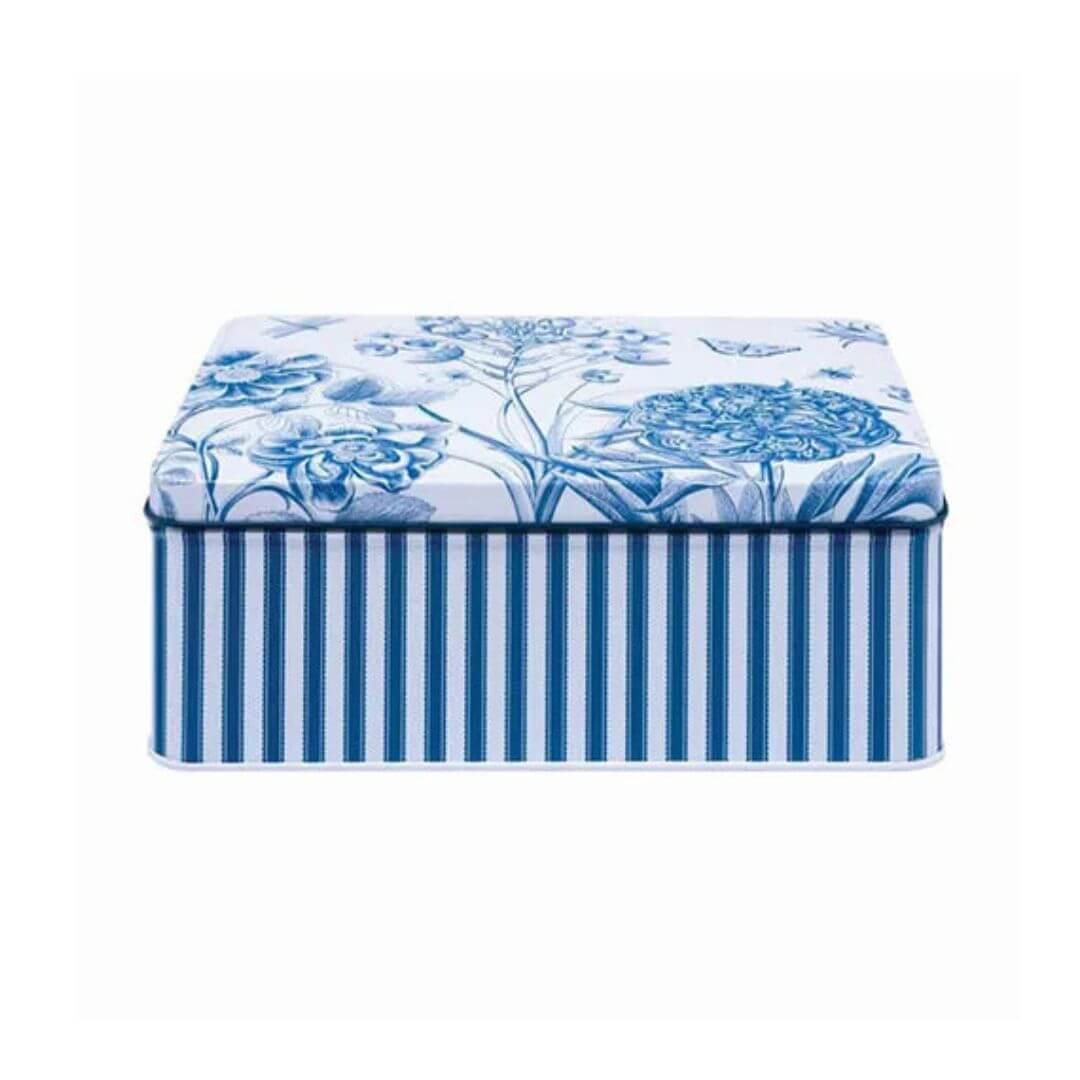 Sanderson Etchings & Roses Deep Rectangle Tin