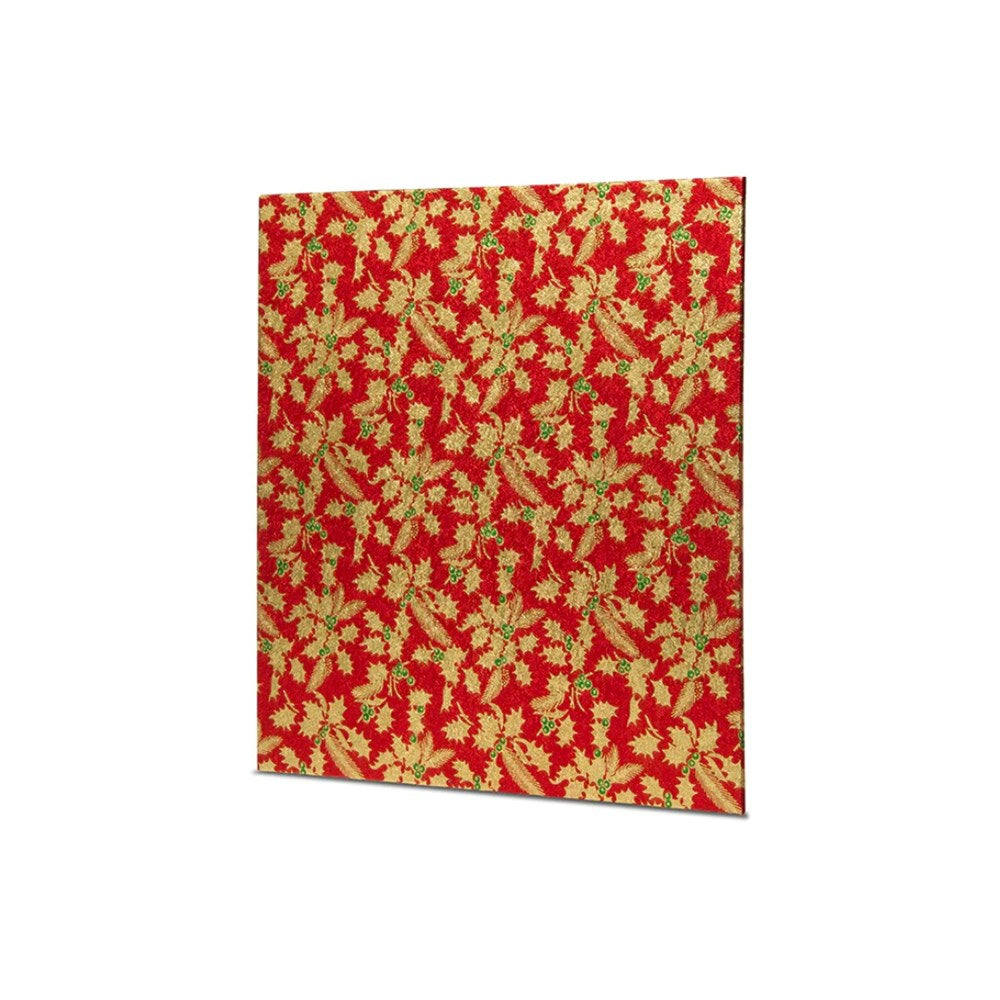 Square Holly Print Cake Board 10in