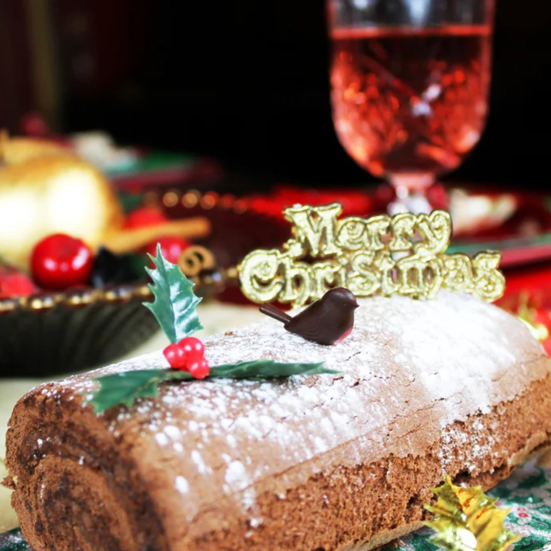 Yule Log Decorating Set