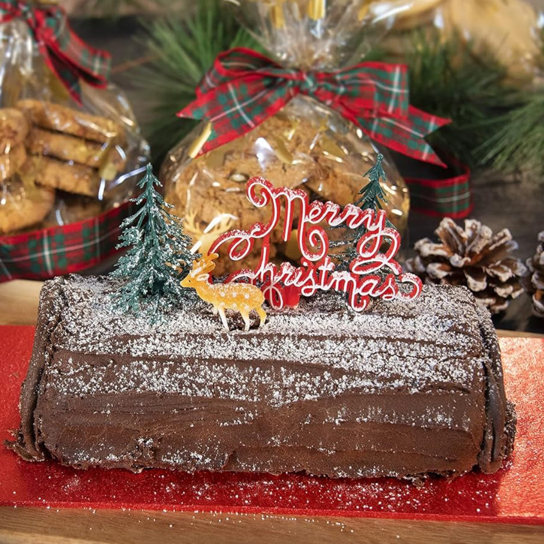 Nostalgic Red Script Motto Cake Topper