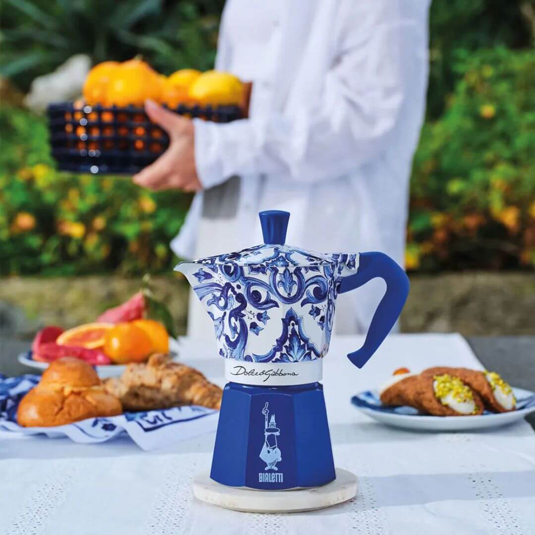 Bialetti Dolce&Gabbana Moka Express |  Blu Mediterraneo 6 Cup