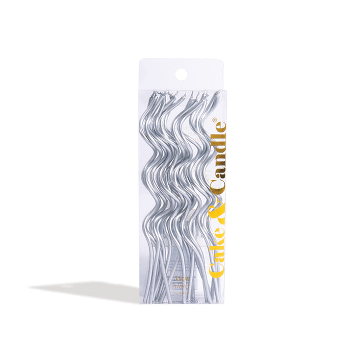 Tall Swirly 13cm Cake Candles 16pk
