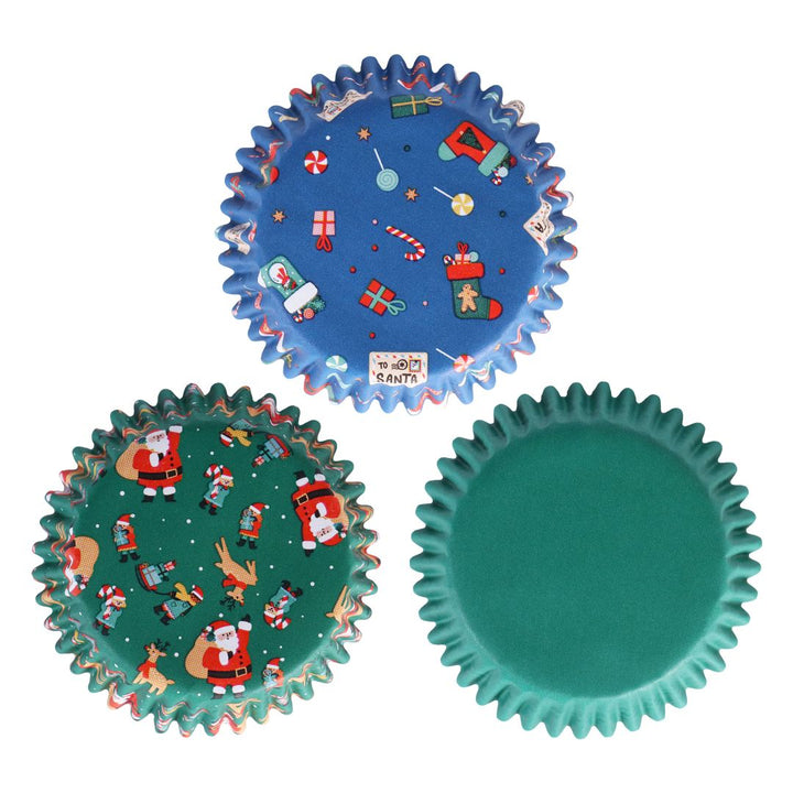 PME Foil Santa Mix Cupcake Cases 100pk