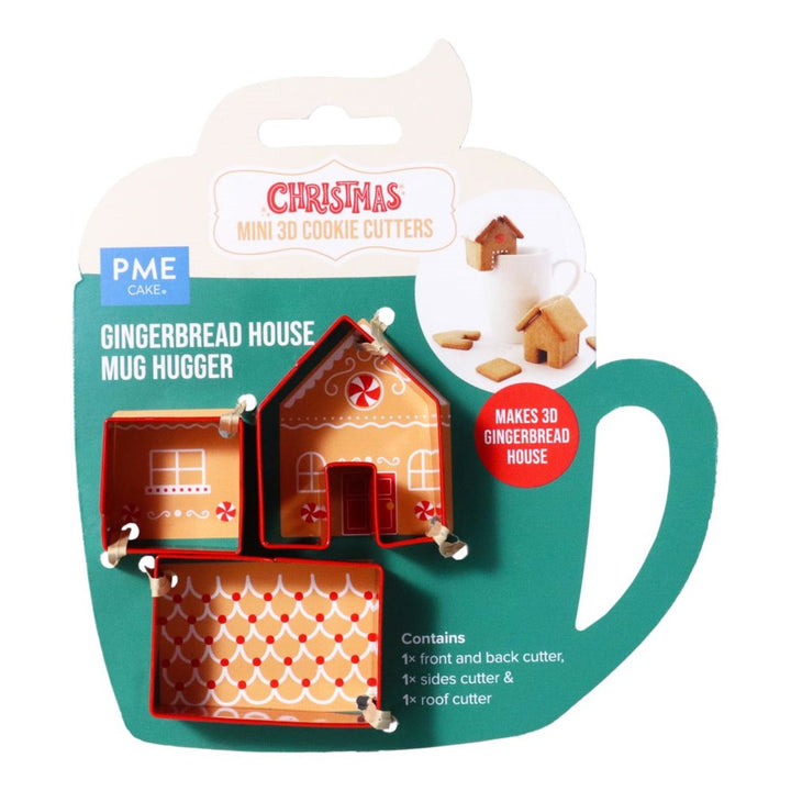 PME Mini Gingerbread House Mug Hugger Set 3pc