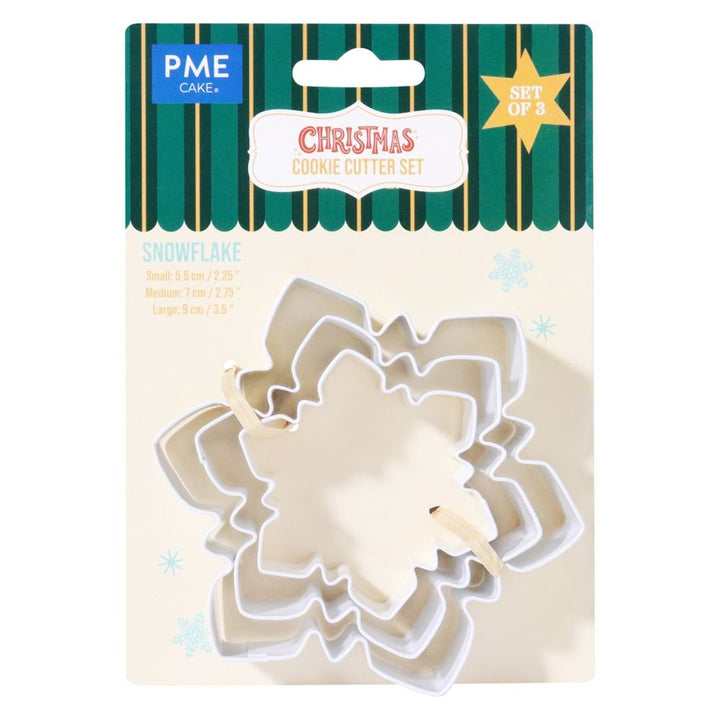 PME Snowflake Cookie Cutters 3pc