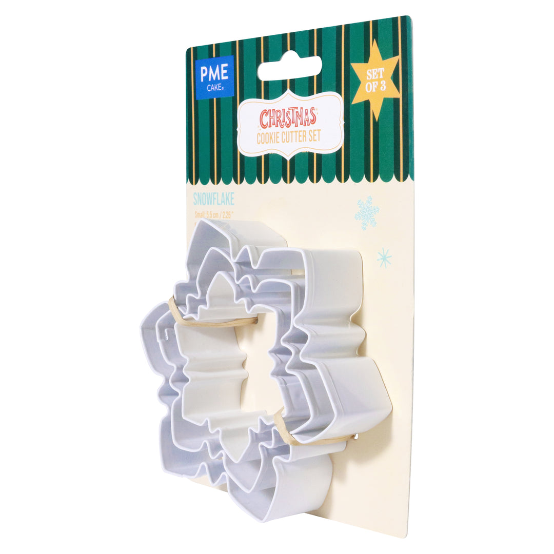 PME Snowflake Cookie Cutters 3pc