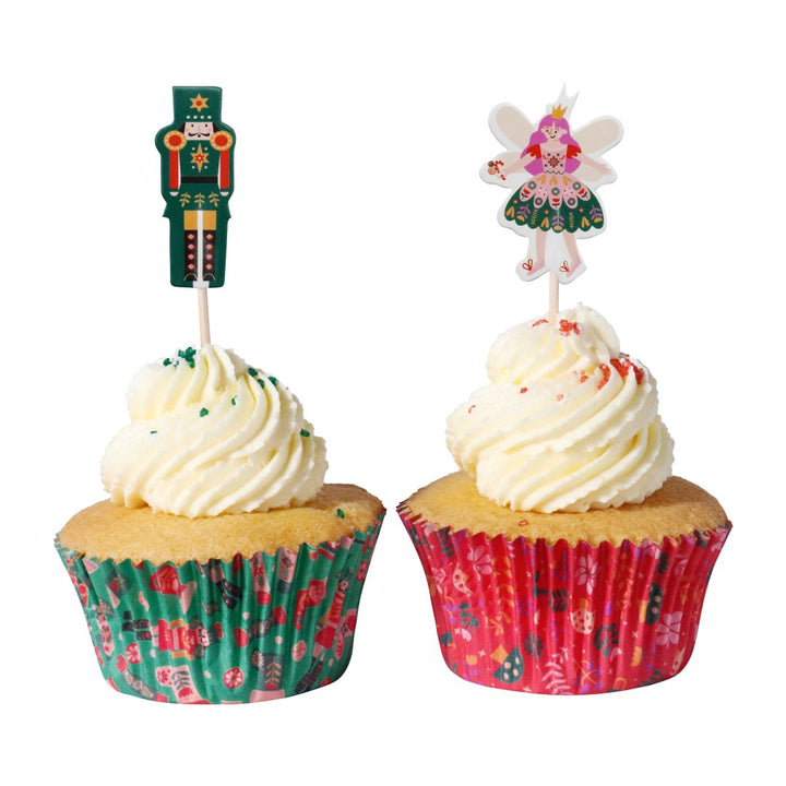 PME Nutcracker Cupcake & Topper Set 24pc