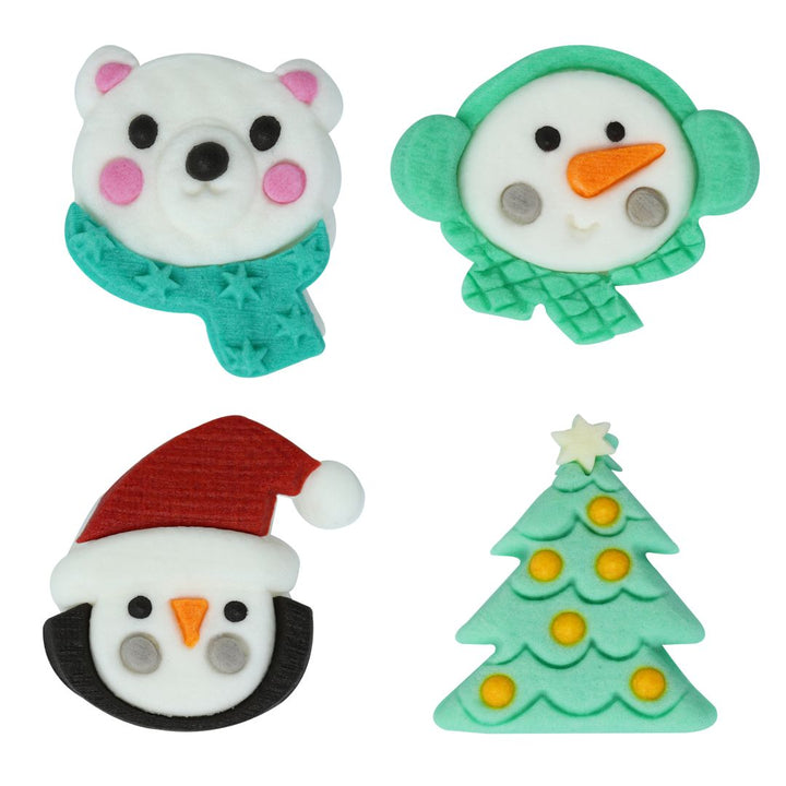PME North Pole Express Edible Sugar Decorations 12pc