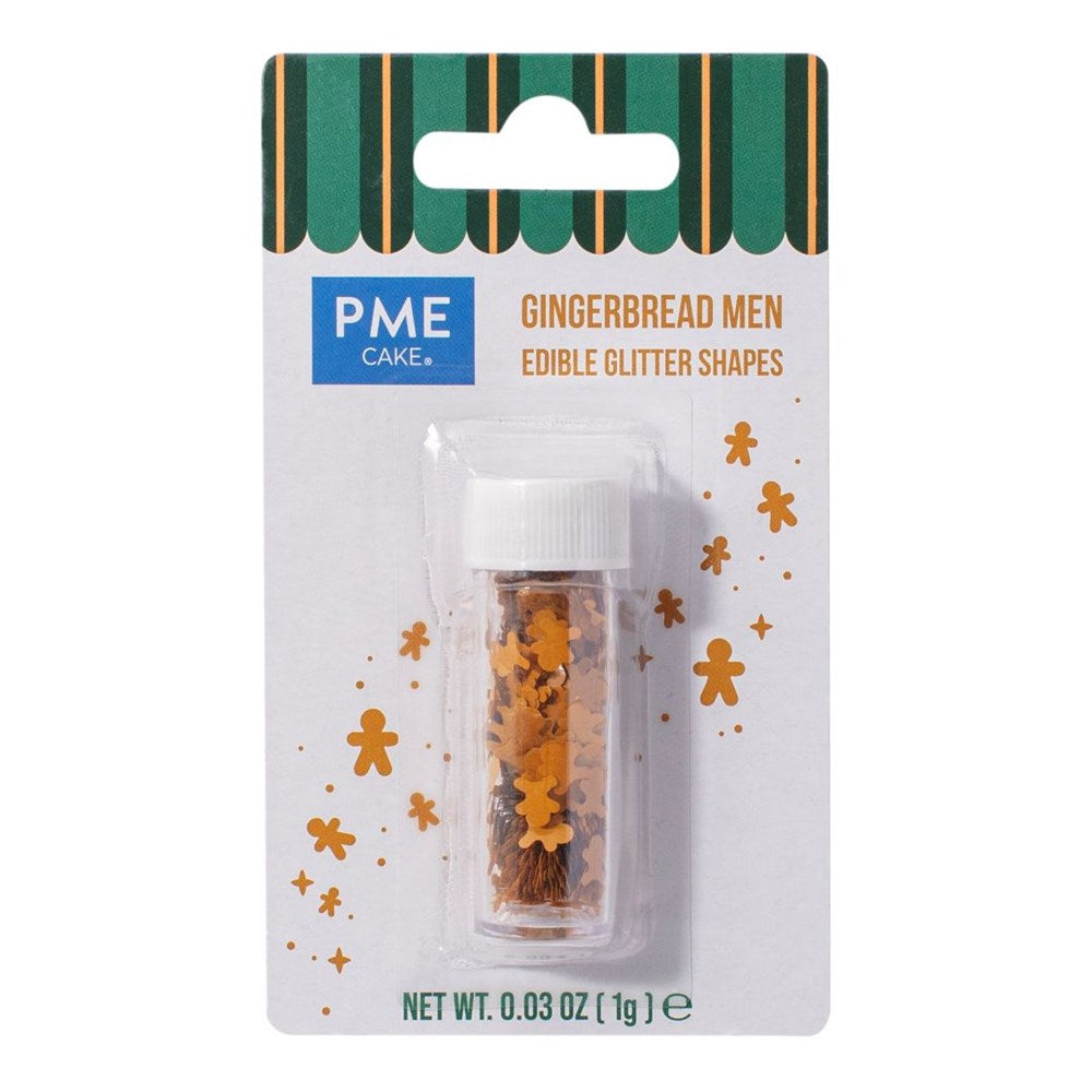 PME Gingerbread Man Edible Glitter Shapes