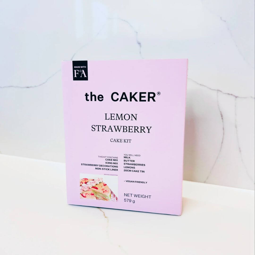 The Caker Lemon Strawberry Cake Kit