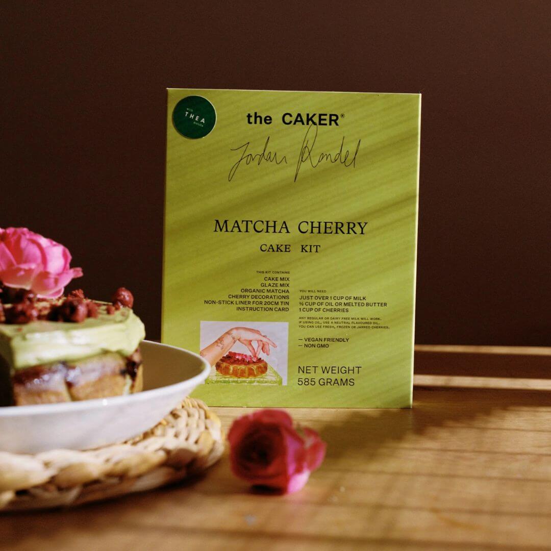 The Caker Matcha Cherry Cake Kit