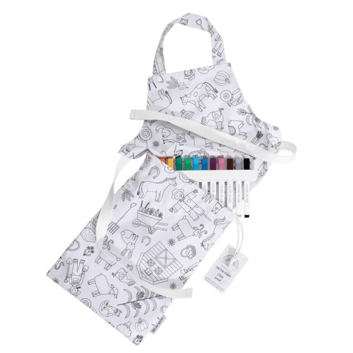 Colour Me Kids On the Farm Child's Apron Kit