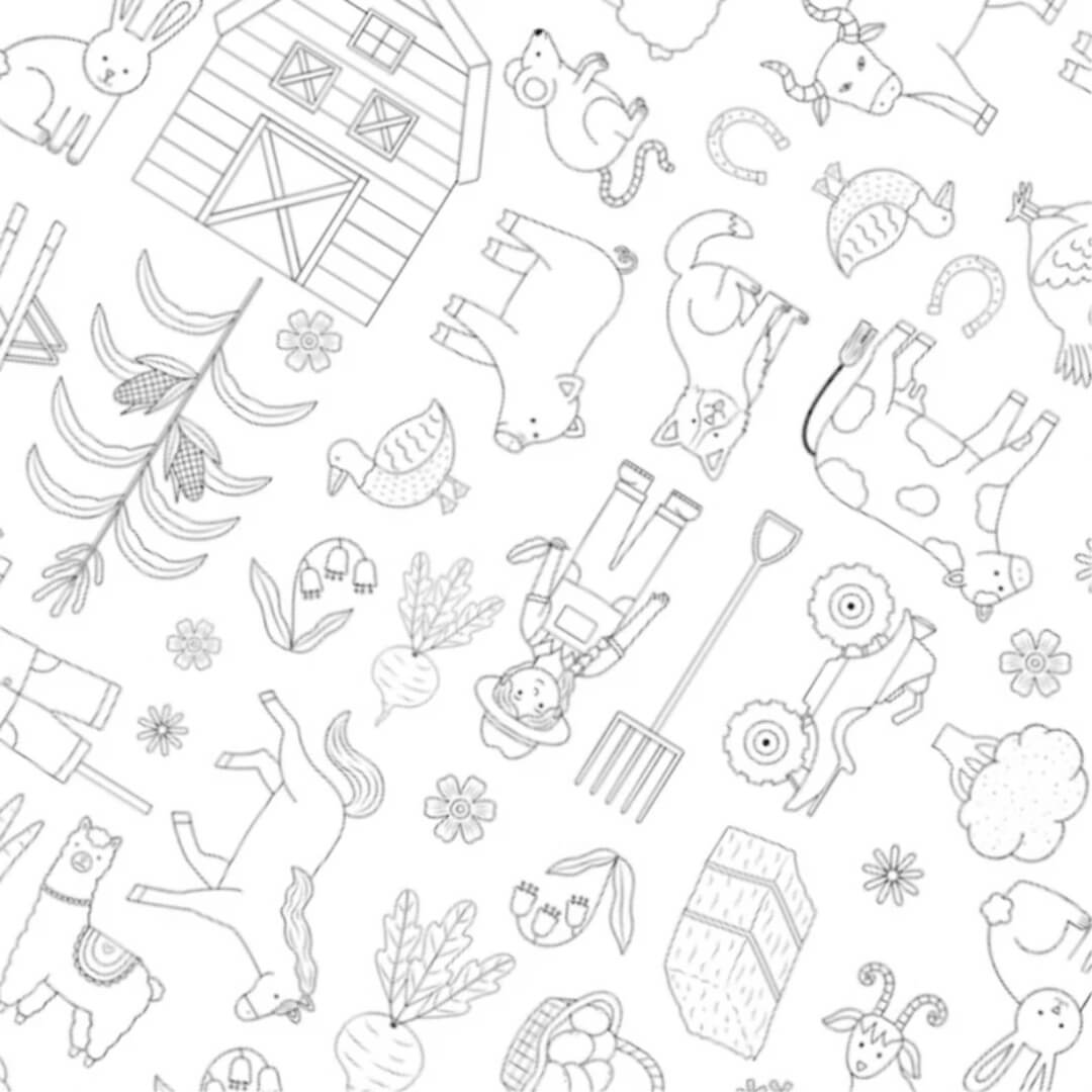 Colour Me Kids On the Farm Child's Apron Kit