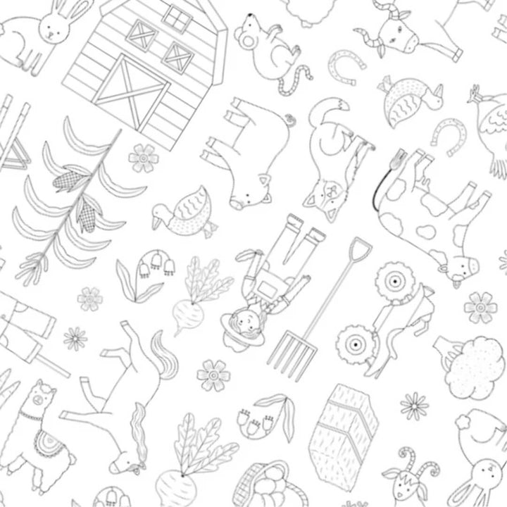 Colour Me Kids On the Farm Child's Apron Kit