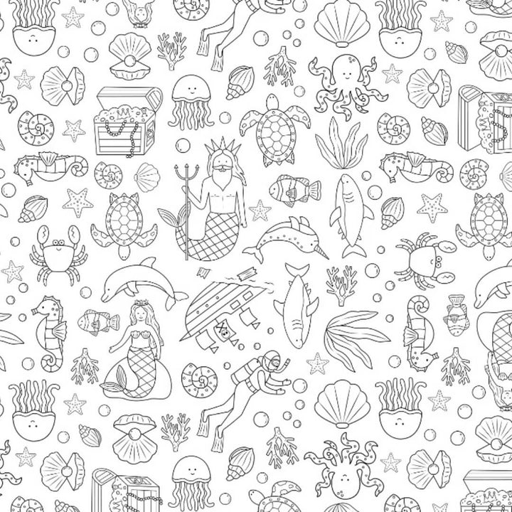Colour Me Kids Tidal Treasures Solo Mat Kit