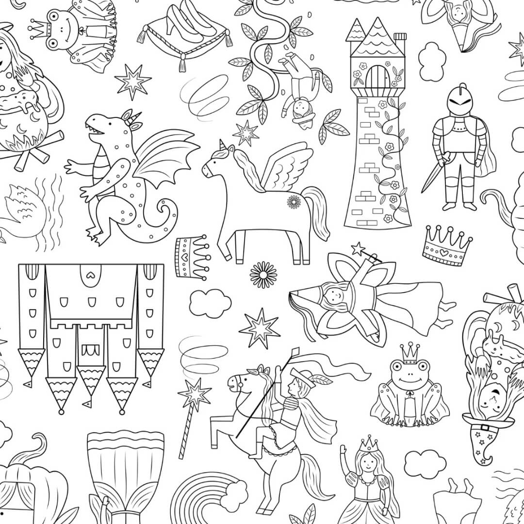 Colour Me Kids Once Upon a Time Tablecloth Kit