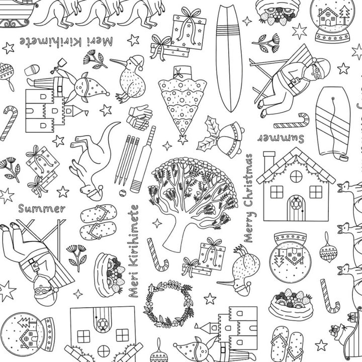 Colour Me Kids Christmas Down Under Tablecloth Kit