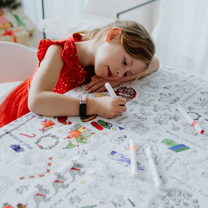 Colour Me Kids Christmas Down Under Tablecloth Kit
