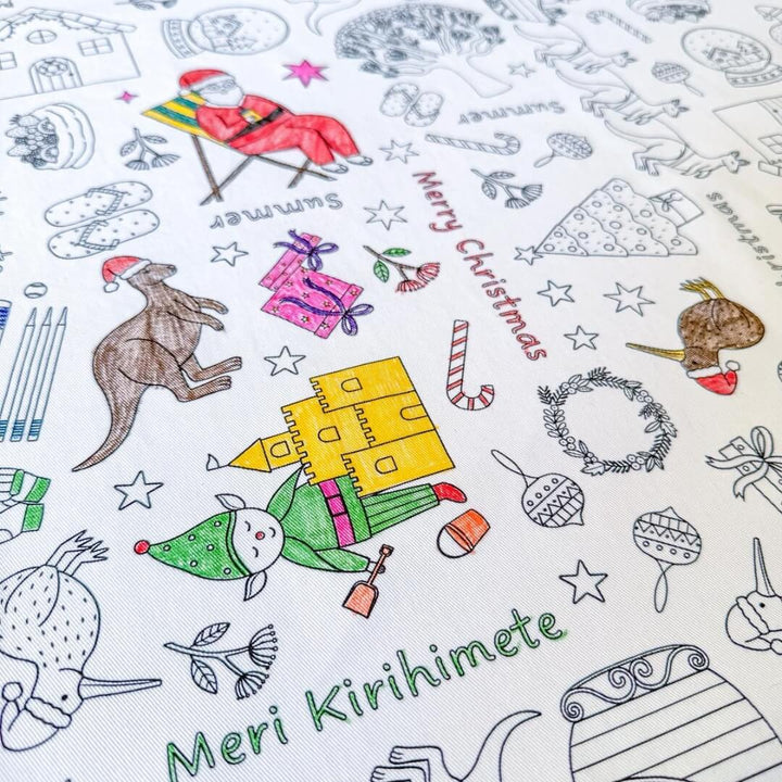 Colour Me Kids Christmas Down Under Tablecloth Kit