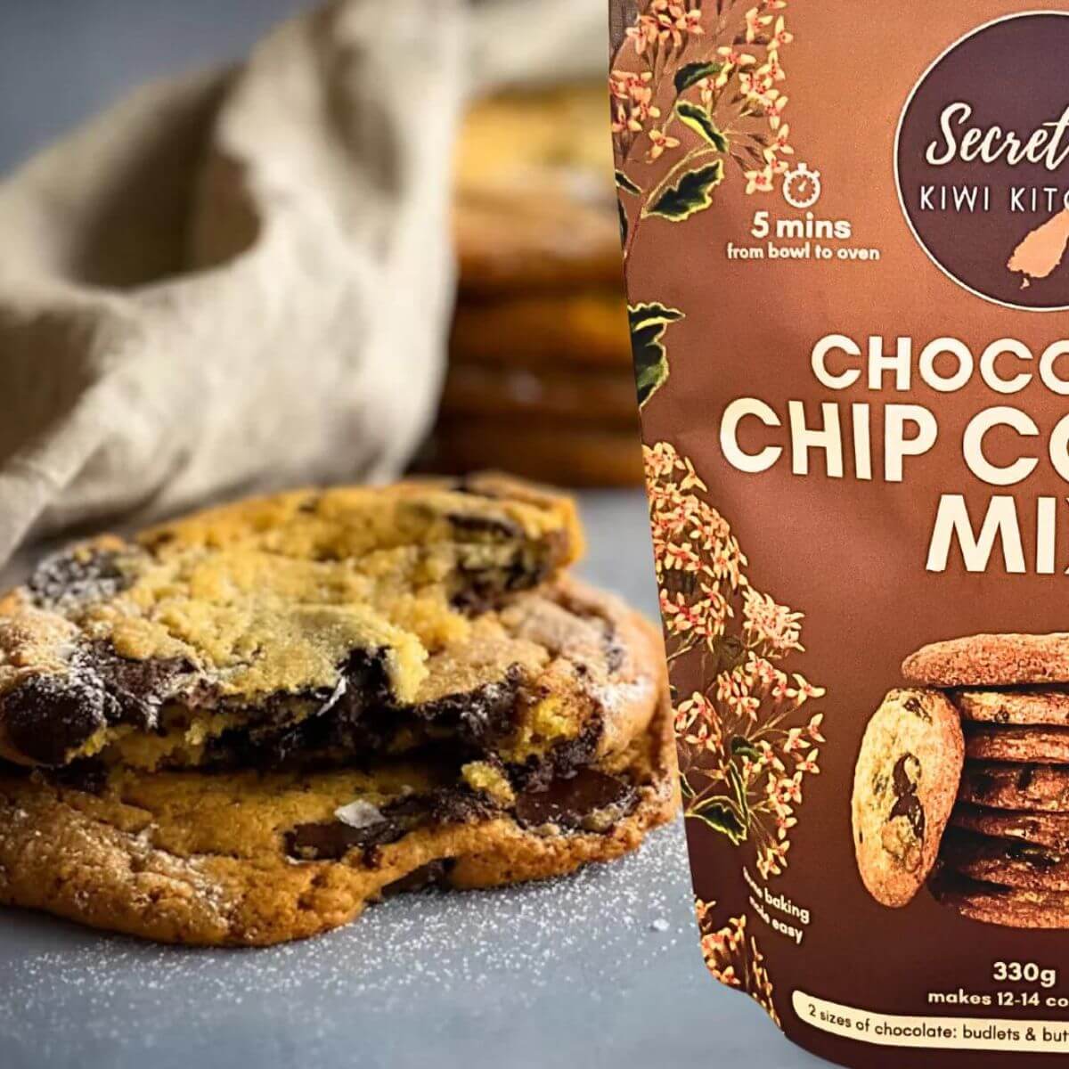 Secret Kiwi Kitchen Chocolate Chip Cookie Mix  330g