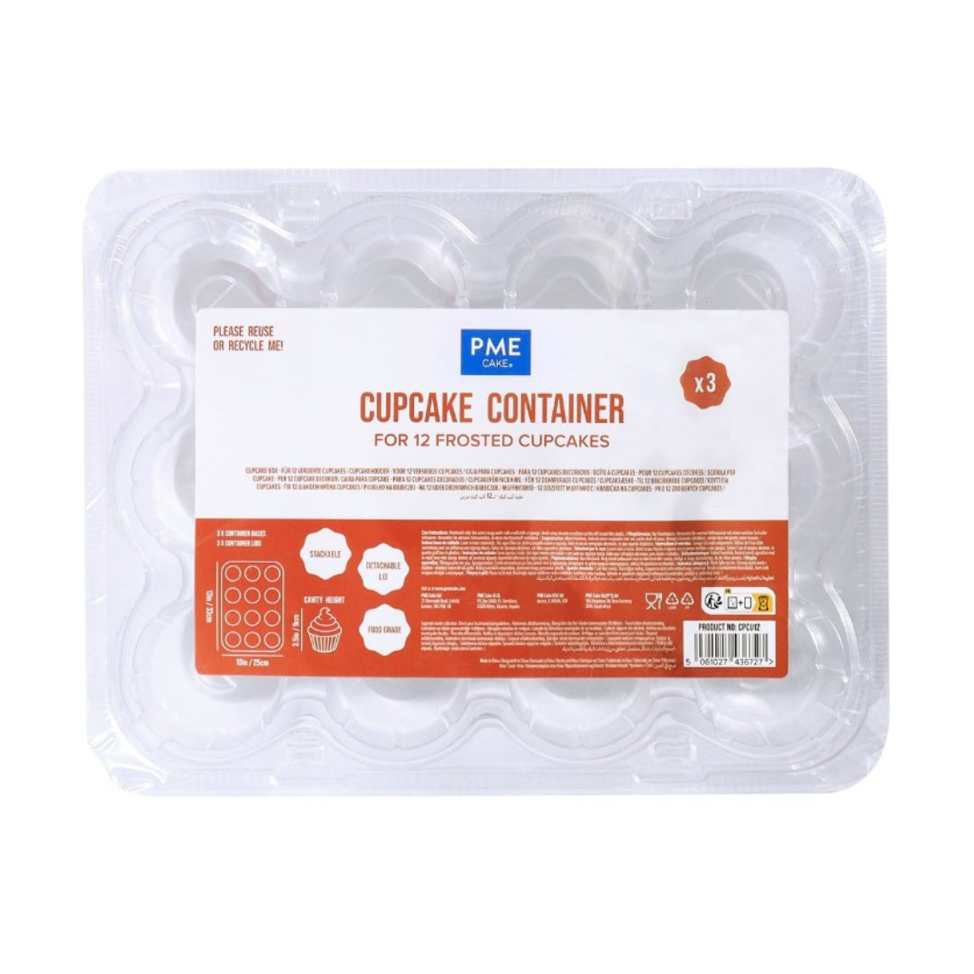 PME Cupcake Containers Pack of 3