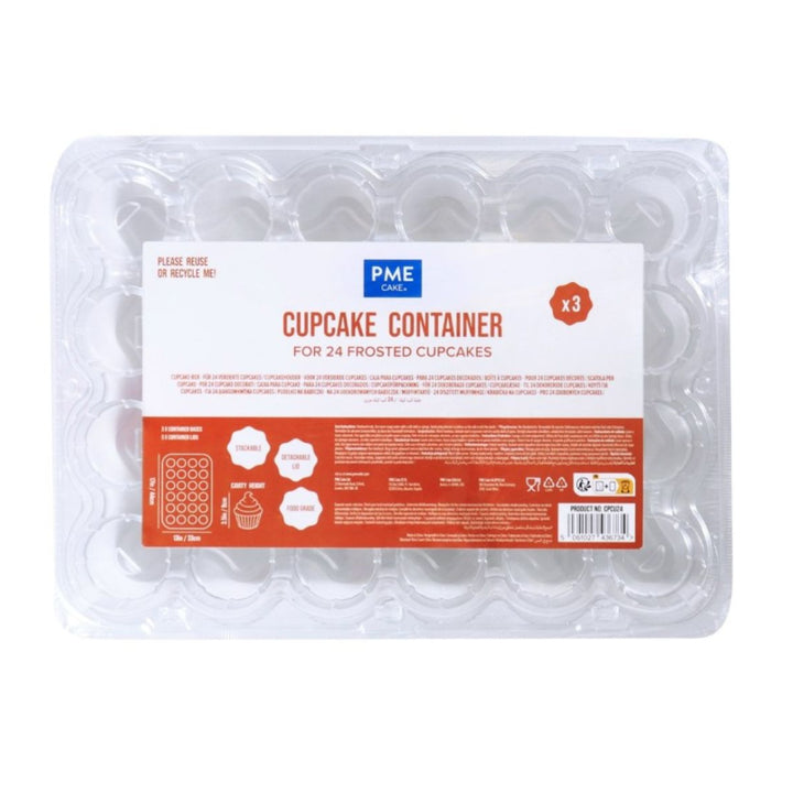 PME Cupcake Containers Pack of 3