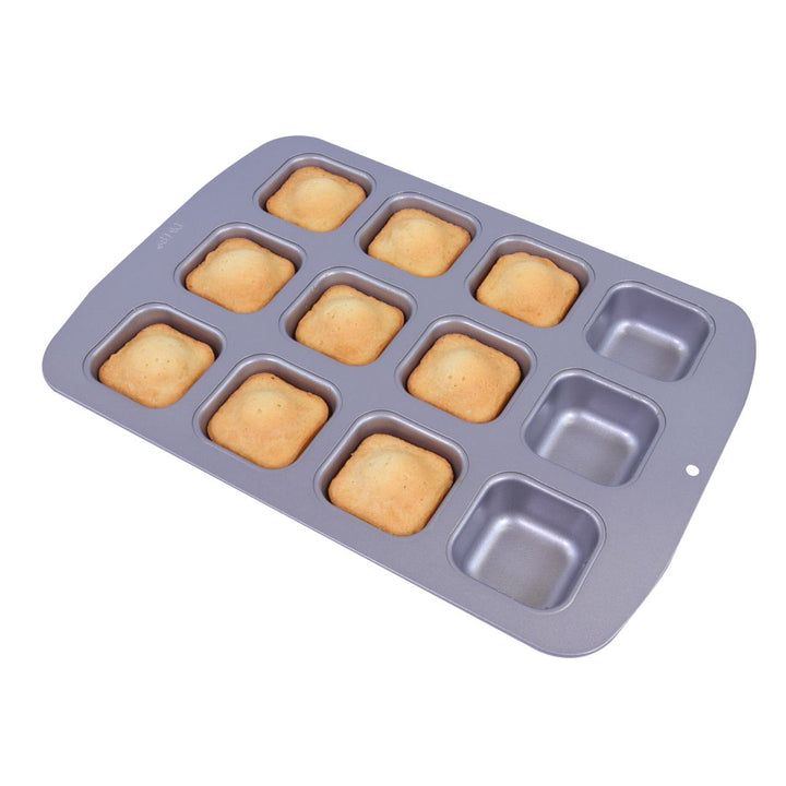 PME Mini Square Cake Pan Non Stick 12 Cup