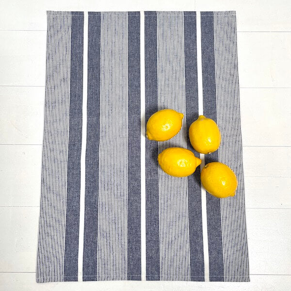 Carnival Homewares Navy Stripe Tea Towel