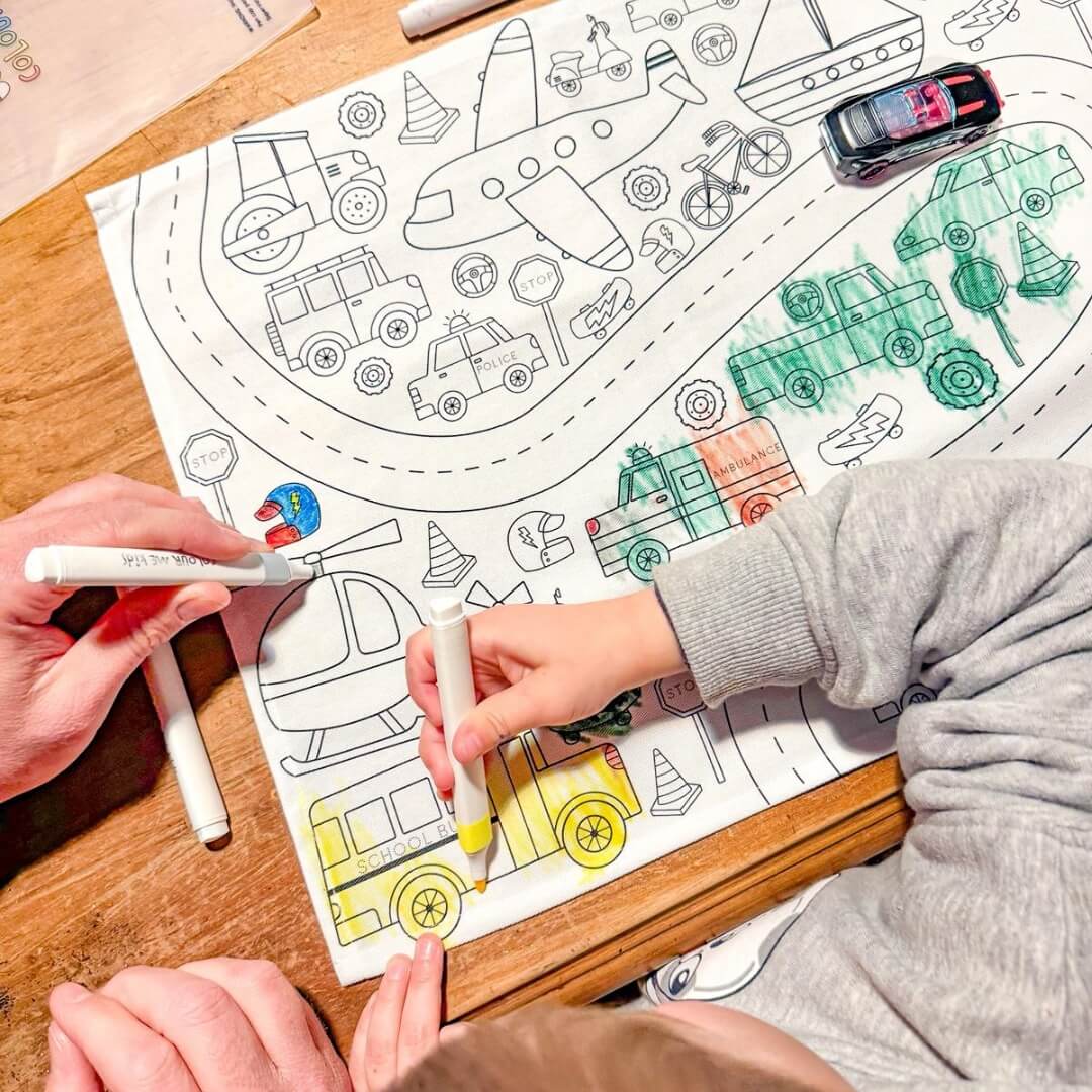 Colour Me Kids Wheels in Motion Solo Mat Kit