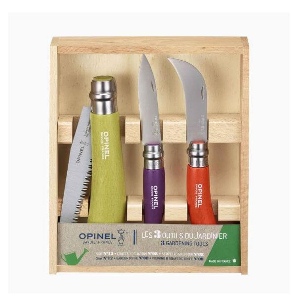 Opinel Garden Set with Wood Box