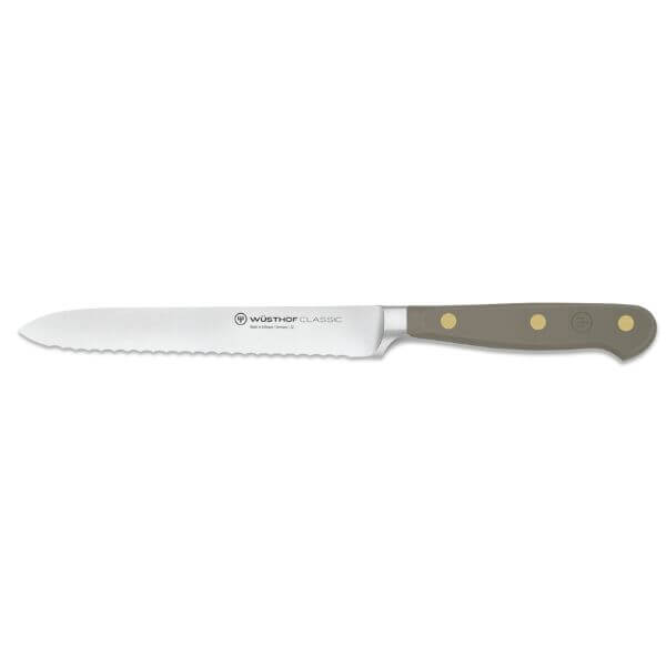 Wusthof Classic Serrated Knife 14cm Velvet Oyster