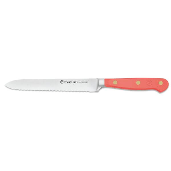 Wusthof Classic Serrated Knife 14cm Coral Peach