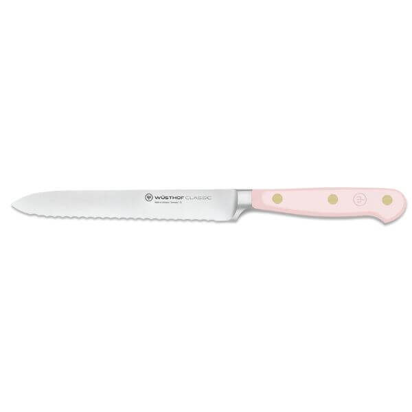 Wusthof Classic Serrated Knife 14cm Himalayan Salt Pink