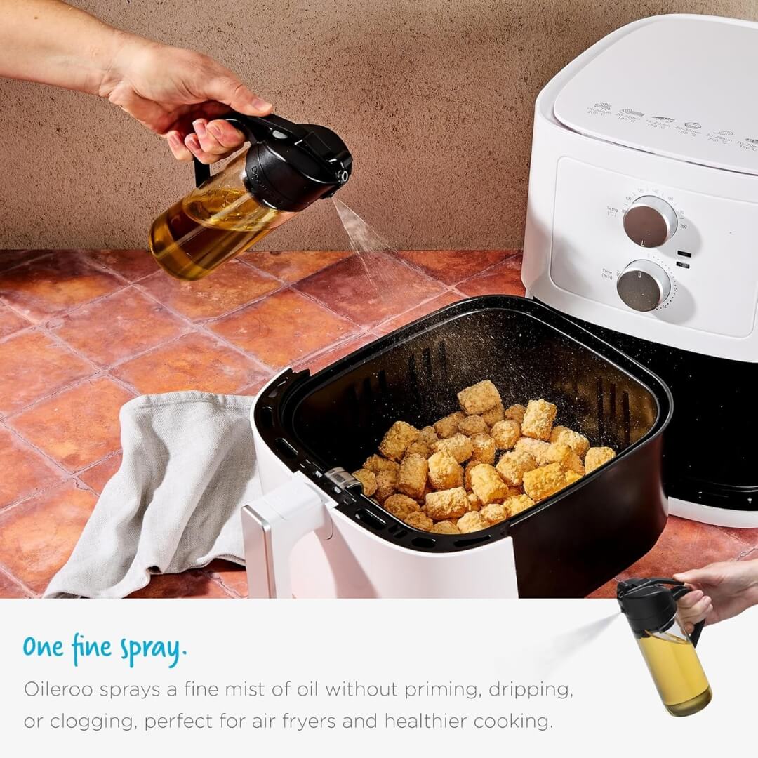 Dreamfarm Glass Oileroo Oil Sprayer 3-in-1