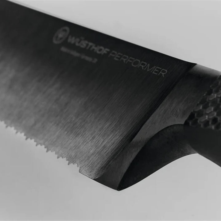 Wusthof Performer Bread Knife Black 23cm