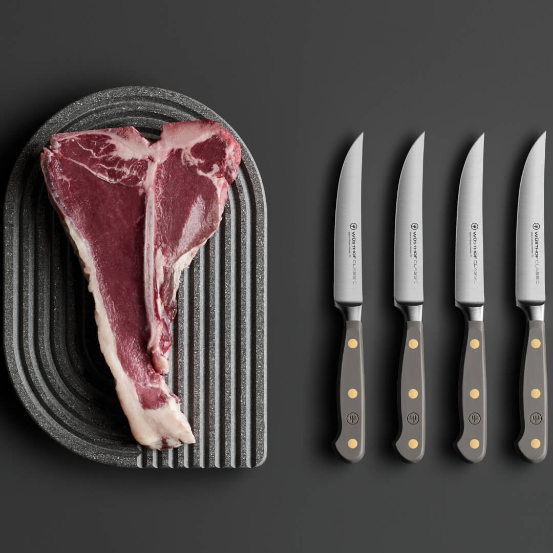 Wusthof Classic Colour 4-Piece Steak Knife Set 12cm