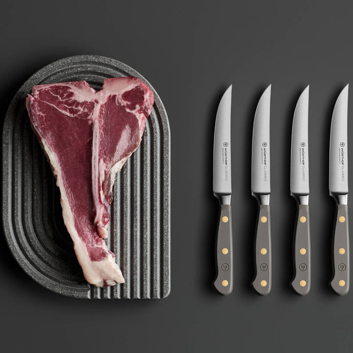 Wusthof Classic Colour 4-Piece Steak Knife Set 12cm