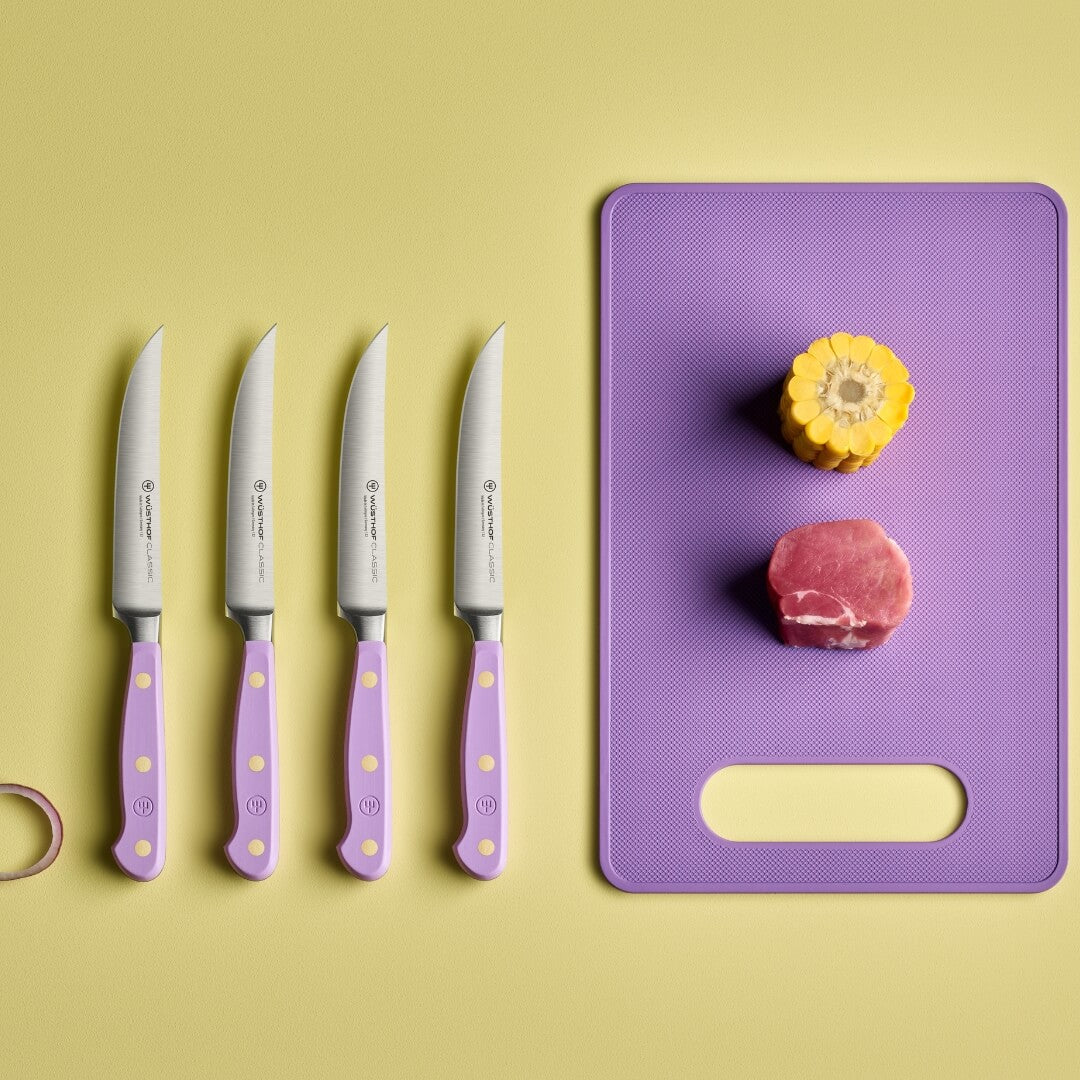 Wusthof Classic Colour 4-Piece Steak Knife Set 12cm